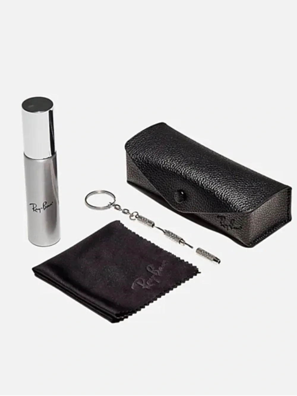 Ray-Ban Official Eyeglass & Sunglasses Care Kit Cleaner Case Cloth Tool NWT